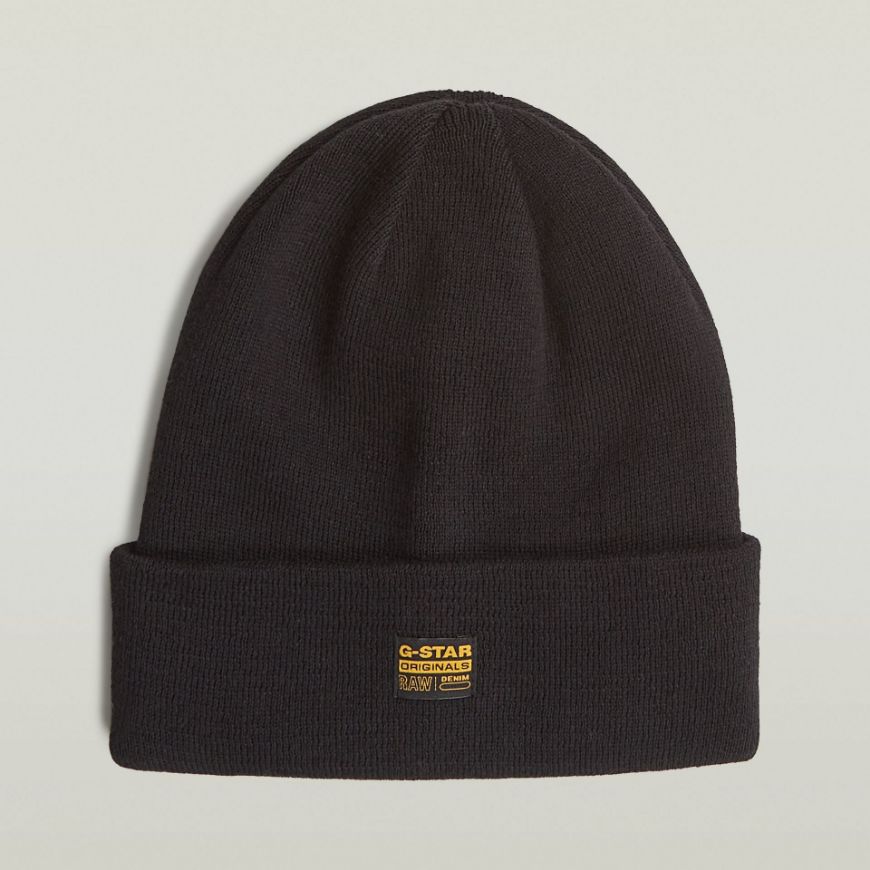 Picture of G-STAR MEN'S EFFO LONG BEANIE IN BLACK
