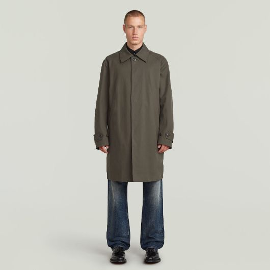 Show details for G-STAR MEN'S CAR COAT UNISEX JACKET IN GREY 3 - FanPoint Picture of G-STAR MEN'S CAR COAT UNISEX JACKET IN GREY 3