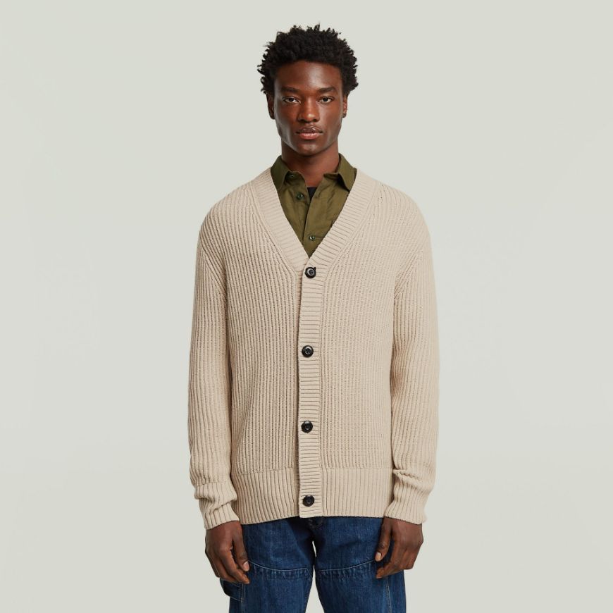 Снимка на G-STAR МЪЖКА ЖИЛЕТКА ESSENTIAL CARDIGAN KNITTED SWEATER В БЕЖОВО