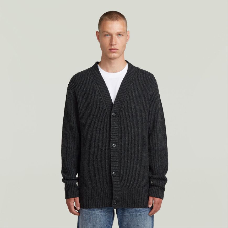 Снимка на G-STAR МЪЖКА ЖИЛЕТКА ESSENTIAL CARDIGAN KNITTED SWEATER В СИВО