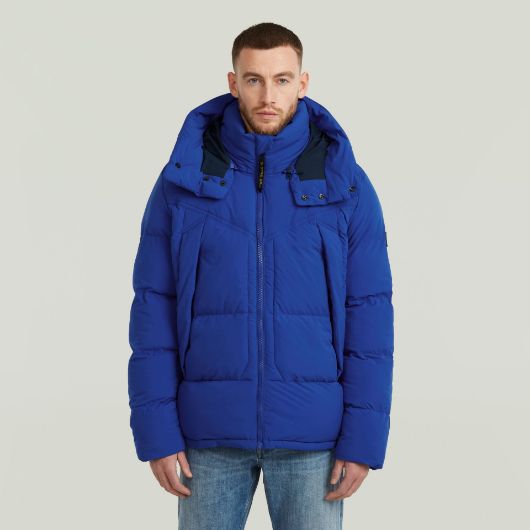 Show details for G-STAR MEN'S G- WHISTLER PADDED HOODED JACKET 2.0 IN BLUE 1 - FanPoint Picture of G-STAR MEN'S G- WHISTLER PADDED HOODED JACKET 2.0 IN BLUE 1