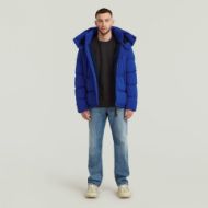 Picture of G-STAR MEN'S G- WHISTLER PADDED HOODED JACKET 2.0 IN BLUE 5