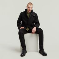 Picture of G-STAR MEN'S GARBER WOOL TRENCH JACKET IN BLACK 5