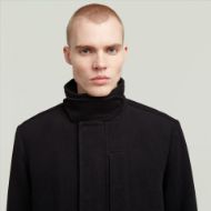 Picture of G-STAR MEN'S GARBER WOOL TRENCH JACKET IN BLACK 4