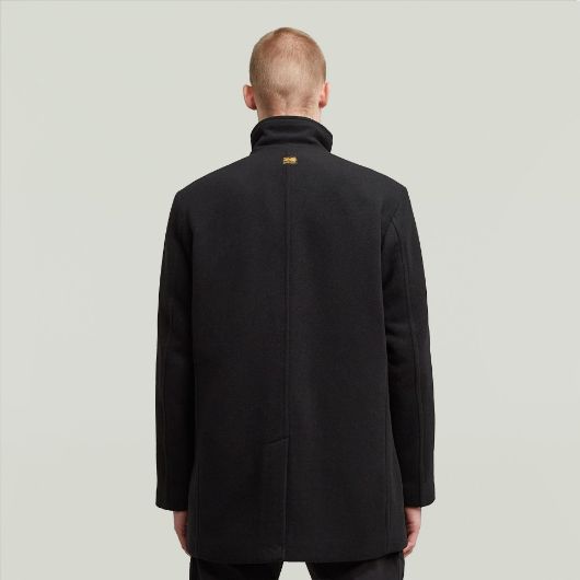 Show details for G-STAR MEN'S GARBER WOOL TRENCH JACKET IN BLACK 2 - FanPoint Picture of G-STAR MEN'S GARBER WOOL TRENCH JACKET IN BLACK 2