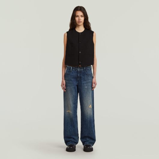 Показвай детайлите за G-STAR ДАМСКА ЖИЛЕТКА WAISTCOAT В ЧЕРНО Снимка на G-STAR ДАМСКА ЖИЛЕТКА WAISTCOAT В ЧЕРНО