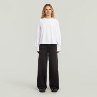 Picture of G-STAR WOMEN'S BACK GR RELAXED TOP IN WHITE 3