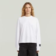 Picture of G-STAR WOMEN'S BACK GR RELAXED TOP IN WHITE 1