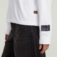 Picture of G-STAR WOMEN'S BACK GR RELAXED TOP IN WHITE 4