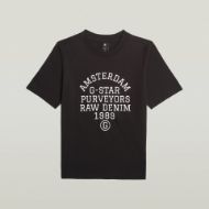 Picture of G-STAR WOMEN'S TEXT GR TOP IN DK BLACK 6