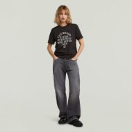 Picture of G-STAR WOMEN'S TEXT GR TOP IN DK BLACK 5