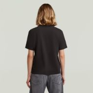 Picture of G-STAR WOMEN'S TEXT GR TOP IN DK BLACK 2
