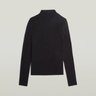 Picture of G-STAR WOMEN'S MOCK SLIM TOP IN DK BLACK 6