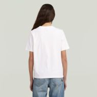 Picture of G-STAR WOMEN'S TEXT GR TOP IN MILK 2