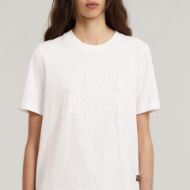 Picture of G-STAR WOMEN'S TEXT GR TOP IN MILK 4