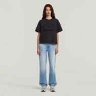 Picture of G-STAR WOMEN'S MULTI GR RELAXED T-SHIRT IN DK BLACK 3