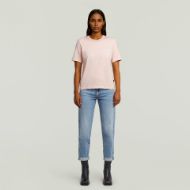 Picture of G-STAR WOMEN'S TEXT GR TOP IN SILVER PEONY 3