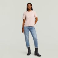 Picture of G-STAR WOMEN'S TEXT GR TOP IN SILVER PEONY 5