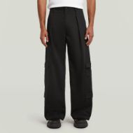 Picture of G-STAR MEN'S R-5N 3D PLEATED CARGO PANTS IN DK BLACK 1