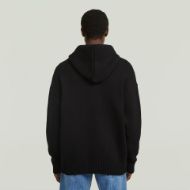 Picture of G-STAR MEN'S HEAVY FULL ZIP HOODED CARDIGAN IN DK BLACK 2