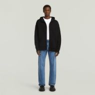 Picture of G-STAR MEN'S HEAVY FULL ZIP HOODED CARDIGAN IN DK BLACK 5