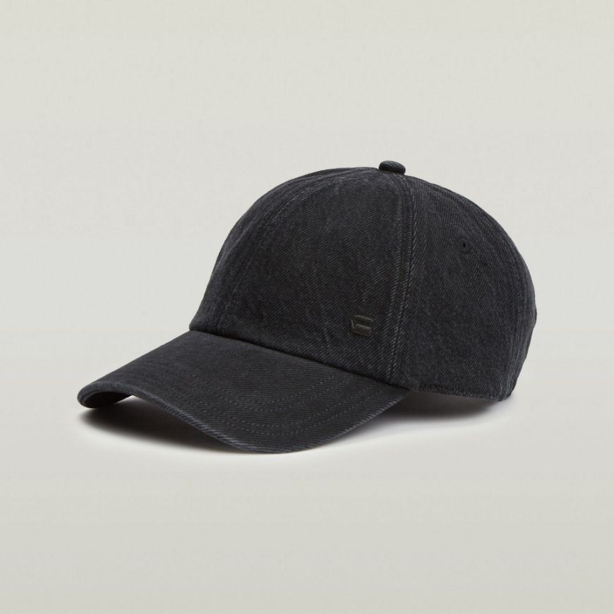 Picture of G-STAR MEN'S AVERNUS BASEBALL CAP IN WORN IN BLACK RELIC