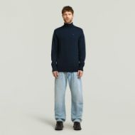 Picture of G-STAR MEN'S PREMIUM CORE TURTLE KNITTED SWEATER IN DARK BLUE 5