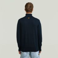Picture of G-STAR MEN'S PREMIUM CORE TURTLE KNITTED SWEATER IN DARK BLUE 3