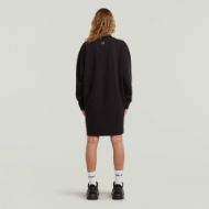 Picture of G-STAR WOMEN'S BIKER ZIP SWEAT DRESS IN DK BLACK 3