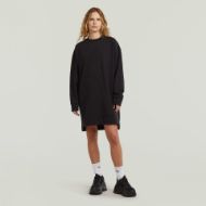 Picture of G-STAR WOMEN'S BIKER ZIP SWEAT DRESS IN DK BLACK 5
