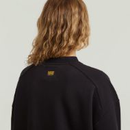 Picture of G-STAR WOMEN'S BIKER ZIP SWEAT DRESS IN DK BLACK 4