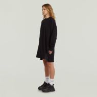 Picture of G-STAR WOMEN'S BIKER ZIP SWEAT DRESS IN DK BLACK 2