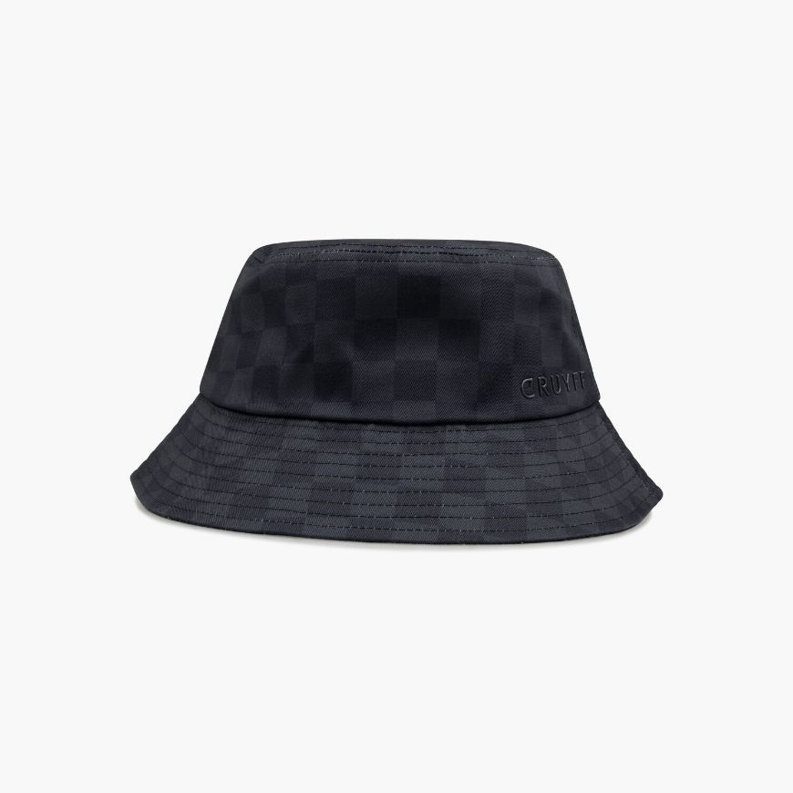 Picture of CRUYFF MEN'S CHECK BUCKET HAT IN BLACK