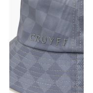 Picture of CRUYFF MEN'S CHECK BUCKET HAT IN ULTIMATE GREY 3