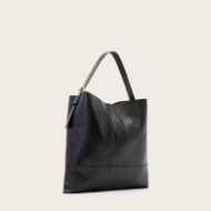 Picture of ALLSAINTS WOMEN'S ASHA EEL SHOULDER BAG IN BLACK 6