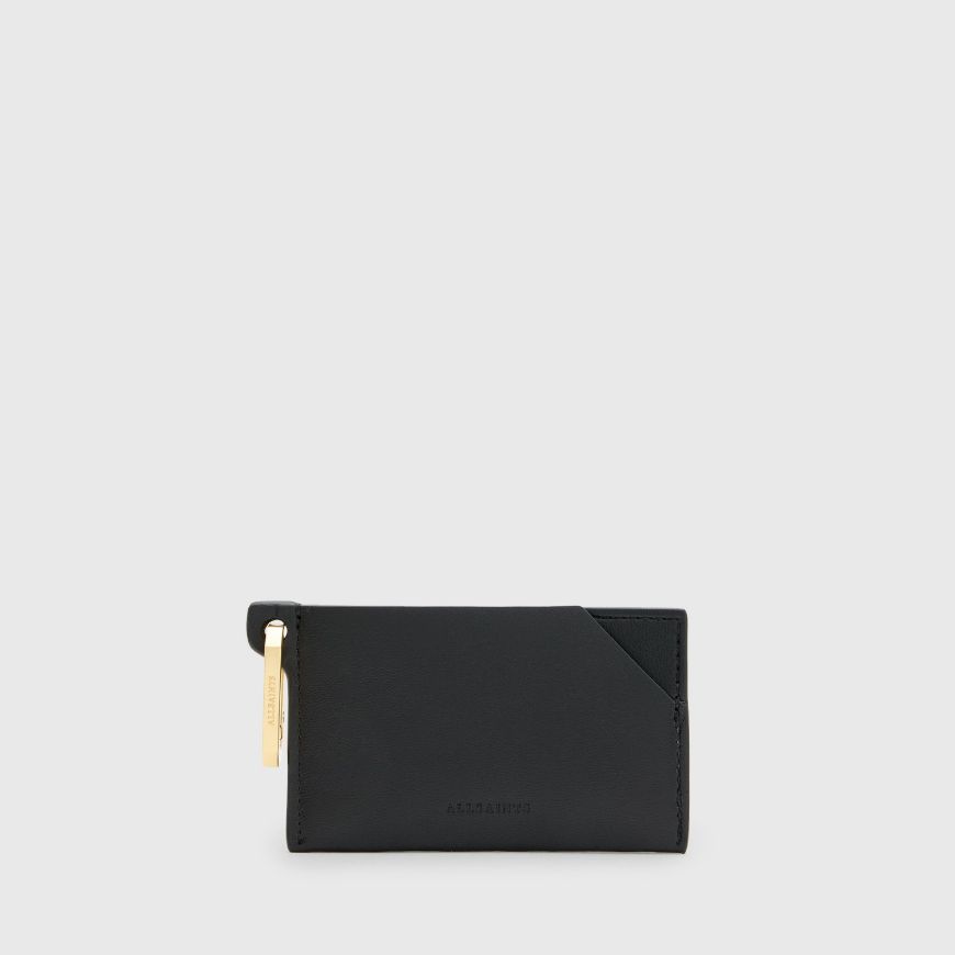 Picture of ALLSAINTS WOMEN'S HEX CARDHOLDER IN BLACK