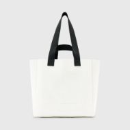 Picture of ALLSAINTS WOMEN'S IZZY HEART KNIT TOTE BAG IN WHITE 5