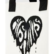 Picture of ALLSAINTS WOMEN'S IZZY HEART KNIT TOTE BAG IN WHITE 3