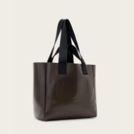 Picture of ALLSAINTS WOMEN'S IZZY LEATHER TOTE BAG IN FANGO BROWN 5