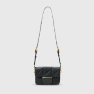 Picture of ALLSAINTS WOMEN'S JUPITER QUILT CROSSBODY  BAG IN BLACK 1