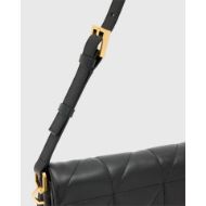 Picture of ALLSAINTS WOMEN'S ONDINE QUILTED SHOULDER BAG IN BLACK 5