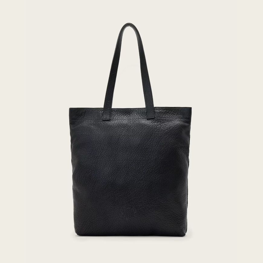 Picture of ALLSAINTS MEN'S YUTO LEATHER TOTE BAG IN BLACK