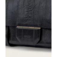 Picture of ALLSAINTS WOMEN'S URSA EEL SATCHEL BAG IN BLACK 4