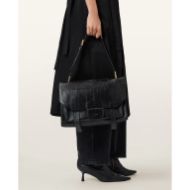 Picture of ALLSAINTS WOMEN'S URSA EEL SATCHEL BAG IN BLACK 8