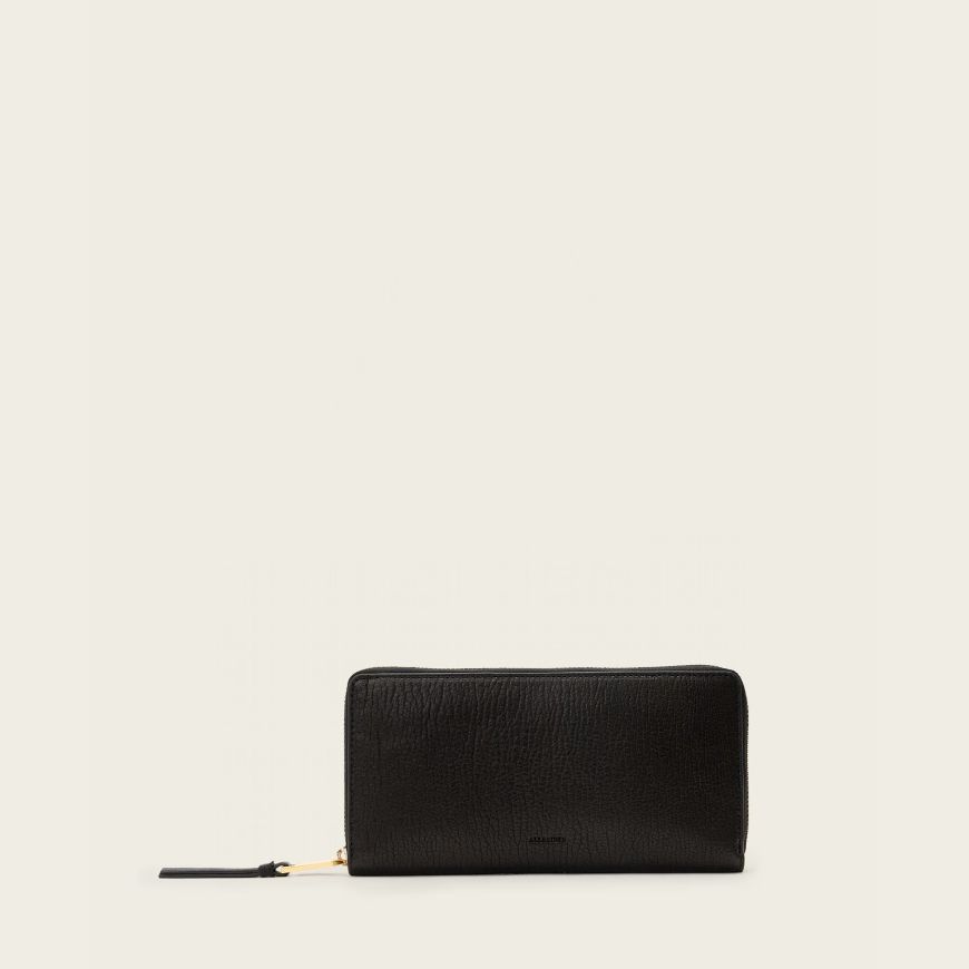Picture of ALLSAINTS WOMEN'S TRAVEL WALLET WALLET IN BLACK