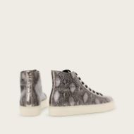 Picture of ALLSAINTS WOMEN'S TANA MET HIGH TOP IN SILVER/BLACK 3