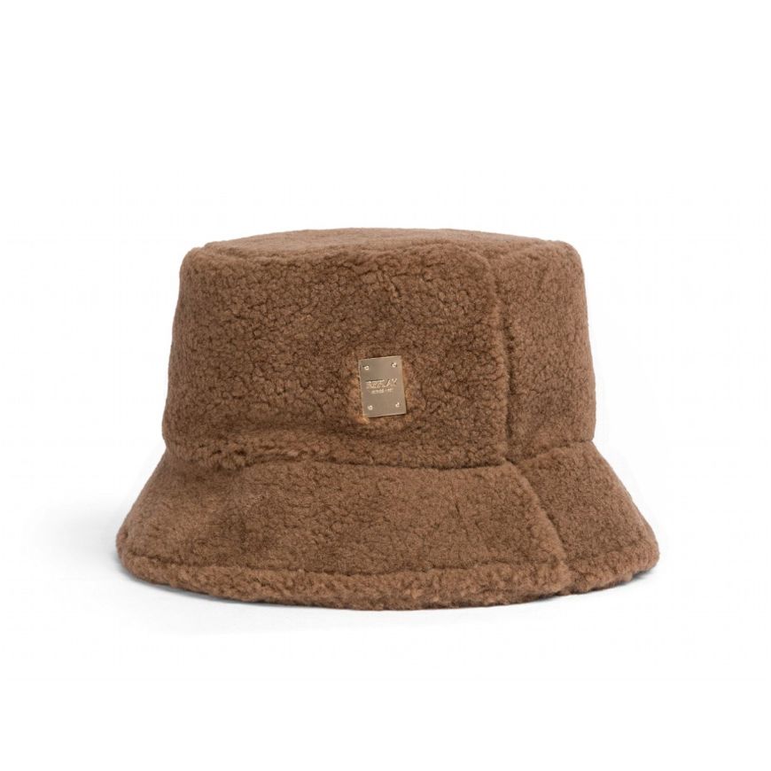 Picture of REPLAY WOMEN'S TEDDY ECO FUR BUCKET HAT IN AZTEC