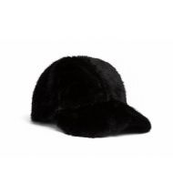 Picture of REPLAY WOMEN'S FAUX FUR CAP IN BLACK 2