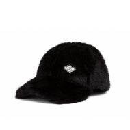 Picture of REPLAY WOMEN'S FAUX FUR CAP IN BLACK 1