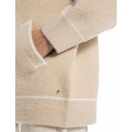 Picture of REPLAY WOMEN'S YARN BLEND OVERSHIRT IN BEIGE WITH WHITE EDGES 4